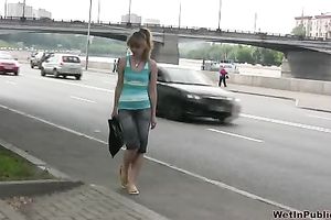 Outdoor pissing solo clip with dissolute milf Sveta