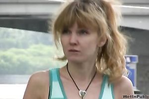 Outdoor pissing solo clip with dissolute milf Sveta