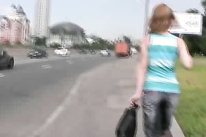 Outdoor pissing solo clip with dissolute milf Sveta