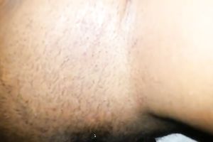 Pounding my wife's trimmed dark cum-hole in many positions