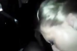 Cock-hungry blond whore can't stop sucking my boner