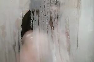 My obese cheating wife with large pantoons looks actually sexy during the time that showering