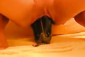 I love to stick vegetables into my deliciously constricted cum-hole