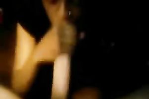 Amateur ebon floozy sucks my cock and enjoys it a lot