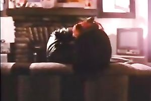 Hot blooded lesbian babes give solid muff diving to every other
