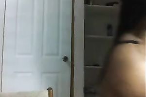 Delightful dark sweetheart in her bedroom bored to hell