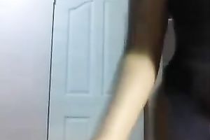 Delightful dark sweetheart in her bedroom bored to hell