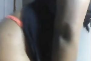 Delightful dark sweetheart in her bedroom bored to hell