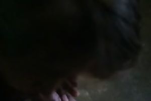 My slutty GF in dark nylons knows how to give a admirable orall-service