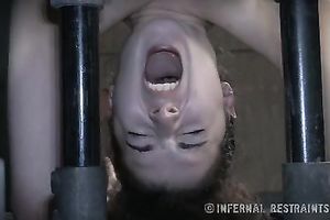 Hornifying brunette hair honey with great shapes receives sex toys in the one and the other her holes