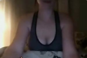 My girlfriend's fresh hobby appears to be showcasing her large moist love melons