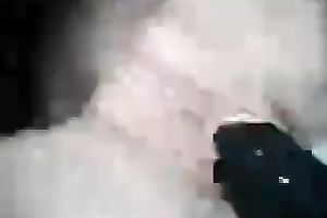 Watch me fucking my skinny GF's hairless pussy with a large marital-device