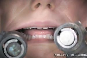 Salacious golden-haired mama with great body brutally tortured