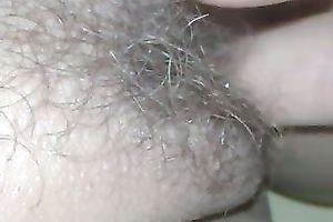 Playing with hairy milf white slit of my European cheating wife