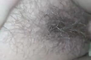Playing with hairy milf white slit of my European cheating wife