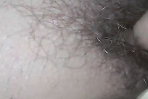 Playing with hairy milf white slit of my European cheating wife