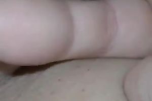 Playing with hairy milf white slit of my European cheating wife