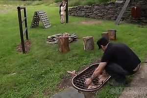 Raunchy looking brunettes know what water castigation is all about