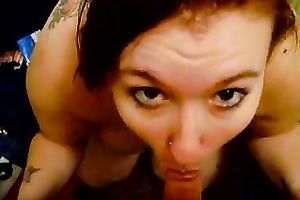 Redhead cutie munching my rod for jizz flow facial on cam