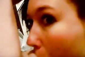 Redhead cutie munching my rod for jizz flow facial on cam