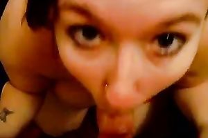 Redhead cutie munching my rod for jizz flow facial on cam