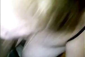 Watch my corpulent amateur wife fingering her slit and engulfing my prick