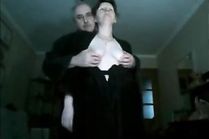 Playing with my wife's hairy cunt in front of a camera