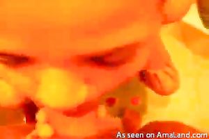 Latina hussy blows my large white jock until i cum in her face