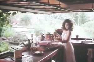 Slim honey with the face of an angel straddles her chap on top