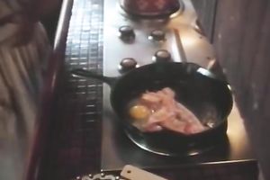 Slim honey with the face of an angel straddles her chap on top