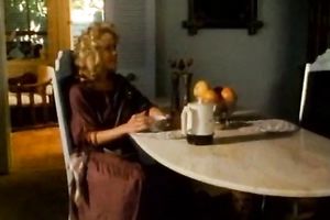 Raunchy golden-haired receives her slit licked and pounded just the way this babe can't live without it