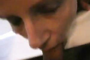 My unbelievably excited wife services my large black weenie on a pro level