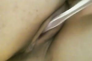 Stuffing a toothbrush of my boyfriend in my coochie