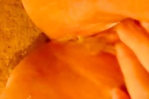 Close up homemade solo with me masturbating with a bottle