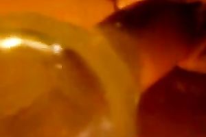 Close up homemade solo with me masturbating with a bottle