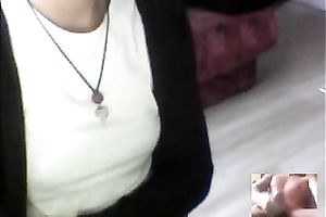 My lascivious girlfriend can't live without showing off her petite breasts