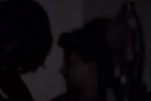 Dark night quickie of young Indian pair in bedroom