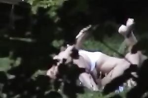 This Russian nympho appears to be to be obsessed with having sex outdoors