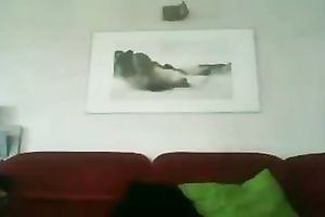 Two laughable dark brown gals dance merely for me on cam