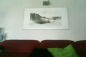 Two laughable dark brown gals dance merely for me on cam