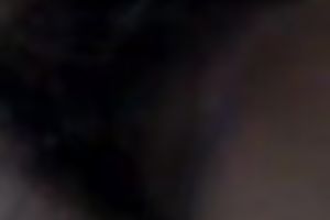 My cute Indian brunette hair shows her melons and sucks ramrod