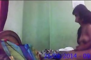 Sexually charged Indian doxy rides her lover's knob in cowgirl position