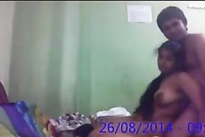 Sexually charged Indian doxy rides her lover's knob in cowgirl position