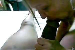 Horny waitress sucks my weenie greedily in fantastic POV movie scene