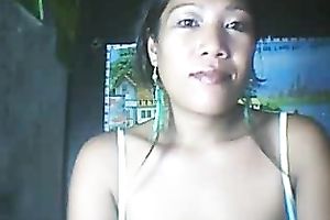 26 year old Filipino playgirl is showing off her large swollen nippples