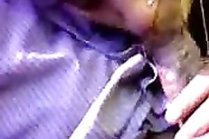 Sleepy Indian aunt of my dirty slut wife sucks my brown pecker with crave