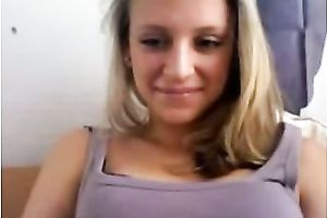 Webcam solo with my ex GF fingering her charming muff