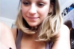 Webcam solo with my ex GF fingering her charming muff