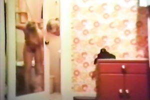 Rapacious lesbos take up with the tongue their haired soaked cunts greedily