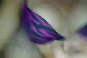 Cumming on girlfriend's hot petite mangos in bedroom